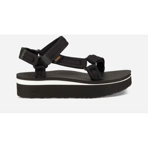 Teva Black Women's Flatform Universal Mesh Print Sz 8